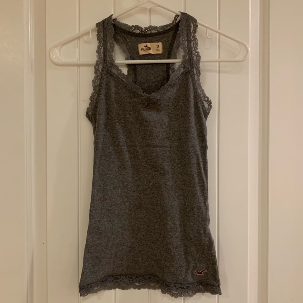 Hollister lace trim tank